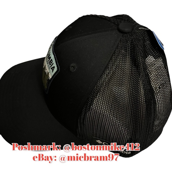 Men’s Columbia Snapback Hat Mens Columbia Trucker Hat Mesh Backing Ball Cap OSFA - Picture 6 of 9